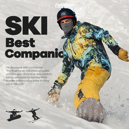 fuinloth Ski Mask Balaclava Motorcycle Cycling Summer UV Unisex Green Camo — view 5
