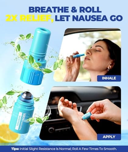 FILLOVE 1s Fast Nausea Relief Nasal Stick with 2-in-1 Motion Sickness Ease, 100% Natural Essential Oils for Pregnant Women, Non-Drowsy Travel Essentials & Cruise Essentials for Car, Airplane — view 3