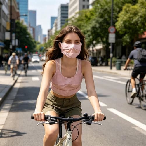 Wscwl Ice Silk Face Coverings - UPF 50 Sun Protection Breathable | Face Cover for Sun Protection - for Outdoor Running Cycling Hiking Beach Pool Travel Backpacking Mountaineering Commute Work Casual — view 5