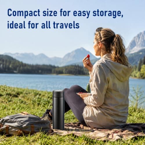 Portable Insulin Cooler Travel case - Medicine Cooler for Travel 2-8℃ | with Mechanical Temperature Indicator | Stainless Steel Vacuum Insulation，TSA Approved — view 5