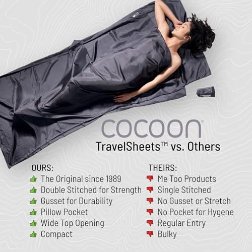 Cocoon Cotton TravelSheet (Natural, 86-Inch x 35-Inch) — view 3