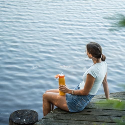 Super Sparrow Water Bottle Stainless Steel 18/8 - Travel Mug - 750ml - Insulated Metal Water Bottle - BPA Free - Leakproof Drinks Bottle — view 4