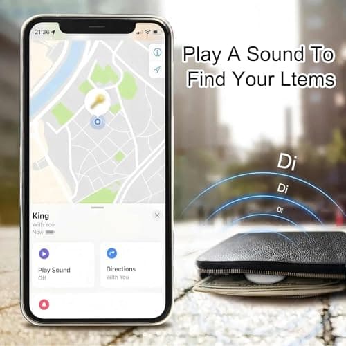 GPS Tracker Tag for Vehicles Work with Apple Find My (iOS only), Car Tracker No Monthly Fee or Subscription, Global Coverage Mini Air Tracker Device for Kid Dog Cat Luggage Bike — view 4