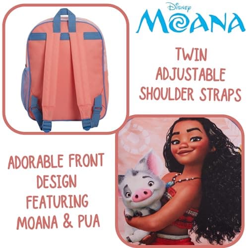 Disney Moana Bag Girls Backpack For Kids Large School Bag Travel Sports Bag With Drinks Holder — view 5