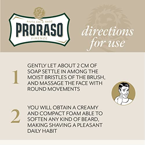 Proraso Shaving Cream Tube, 150ml, Sensitive Shaving Cream for Men Protects Skin, Formula with Oat and Green Tea Extracts, Made in Italy, White (Pack of 2) — view 5