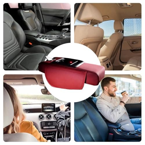 Car Center Console Organizer with Tissue Holder Projector Light — view 4