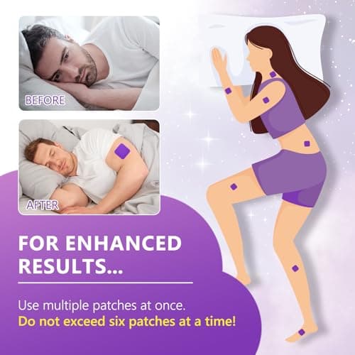 Sleep Patches, Sleep Support Patches Extra Strength, 60 Count Skin Friendly Self Adhesive Natural Patche for Deep Rest, Lasts All Night for Men & Women — view 5