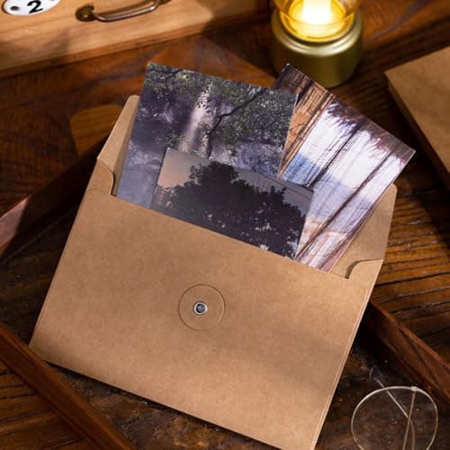 20pcs Reusable Kraft Paper Filing Envelopes with String Closure Brown — view 4