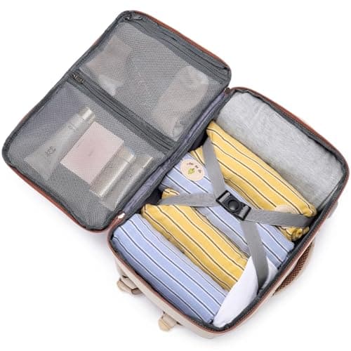 for Ryanair Cabin Bags 40x20x25 Underseat Small Travel Hand Luggage Backpack for Women Carry-ons Bag Cabin Size for Airplanes Flight Bag Travel Rucksack Fit 14 Inch Laptop with USB Charging Port — view 5