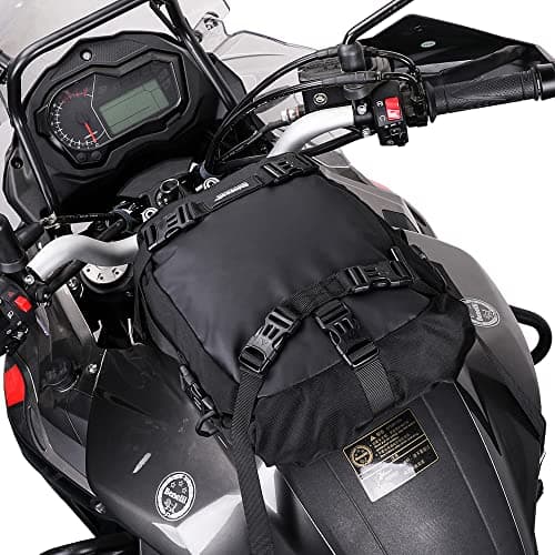 Rhinowalk Motor Pannier Bag 10L Multifunctional Waterproof Rear Rack Trunk Motorcycle Seat Bag Motorbike Saddle Bag Professional Motor Accessories-Black — view 6