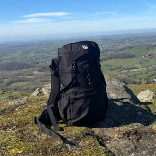 OLPRO 40 L Rucksack Backpack – Showerproof Outdoor & Travel Daypack with Padded Laptop Sleeve, Organiser Pockets & Comfortable Straps – Commuter/Hiking/School – Black — view 2