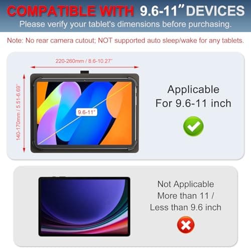 GOZOPO Universal Case for 10.1 inch Tablet/Android 16 Tablet 11 inch — view 2