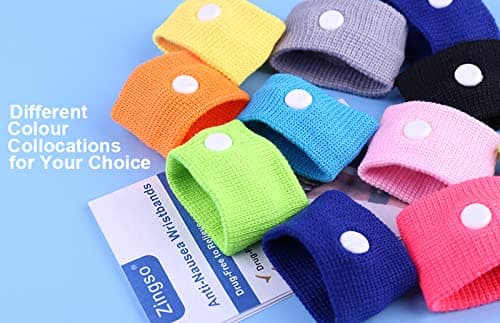 Anti Nausea Travel Sickness Wristbands, 2 Pairs Motion Sickness Bands — view 5
