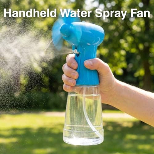 Benross Water Mist Blue Spray Fan, Handheld Cooling Device — view 2