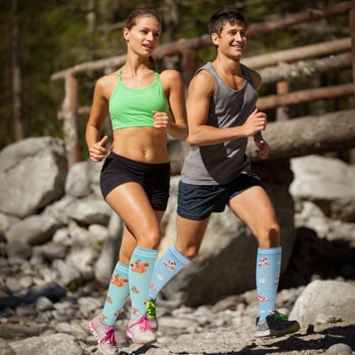 Zuimei 6 Pairs 20-30 mmhg Compression Socks for Women Men — view 5