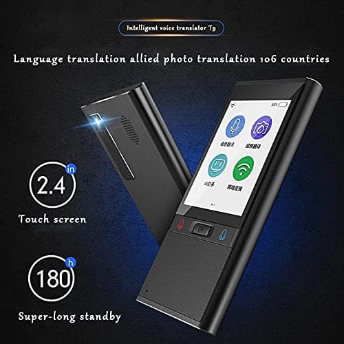 WDSOPK T9 Offline Portable Intelligent Voice Translator Multilingual Instant Translator Business Travel Translation Machine(Rose Gold) — view 5