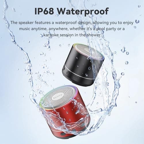 Bluetooth Speaker, Mini Speakers Wireless Bluetooth 5.4 with Stereo Sound — view 4
