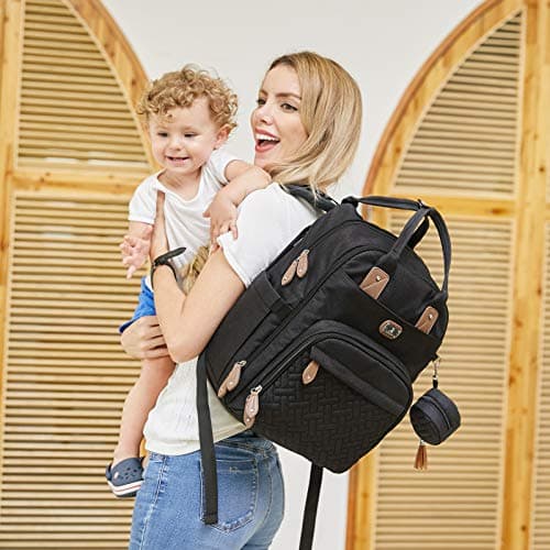 Dikaslon Baby Changing Bags Backpack, Large Baby Bag, 19 Pockets, Outdoors — view 6
