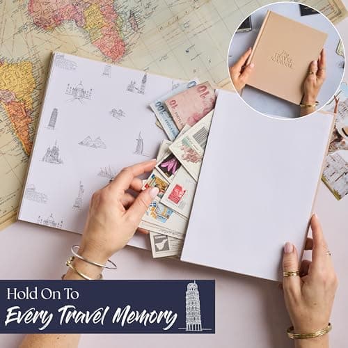 Travel Planner & Holiday Journal for 16 Trips – Adventure Scrapbook, Bucket List & Travel Diary for Women, Men & Couples – Gift for Travellers — view 3