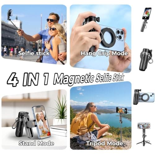 Yizhet Selfie Stick Tripod, 47cm Small Stick Tripod with Universal Clip — view 3