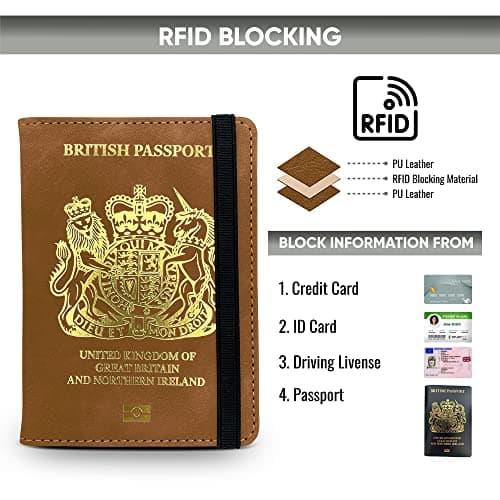 REPEAK RFID Passport Wallet – British Passport Cover with Card Slots — view 2