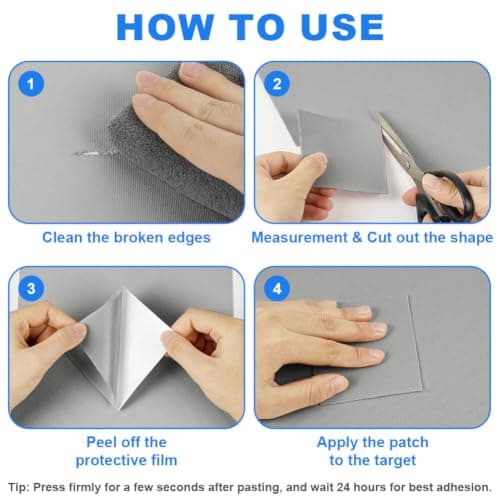 ANOMM 3pcs Canvas Repair Patch, 30x20cm Self-Adhesive Fabric Patch — view 4