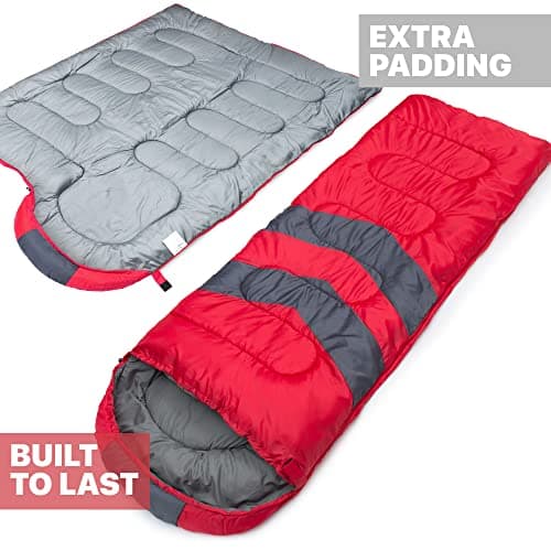 MalloMe Sleeping Bags for Adults & Kids Sleeping Bag 3-4 Season - Ultralight Backpacking Sleeping Bag Cold Weather & Warm, Lightweight Compact, Single Adult Girls Boys Winter Sleep Camping Accessories — view 3