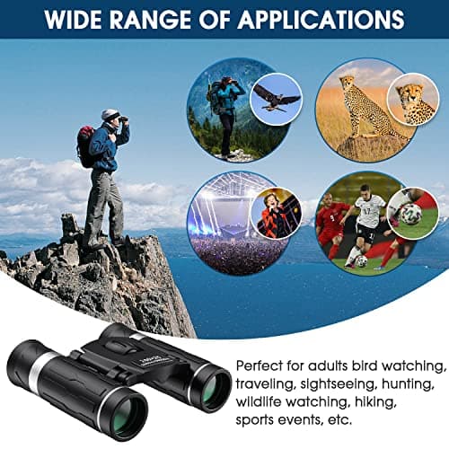 200x25 Compact Binoculars for Adults and Kids, High Powered Mini Pocket Binocular, Small Portable Binoculars Ideal Essentials for Travel, Camping, Bird Watching, Cruise, Concert, Football — view 6