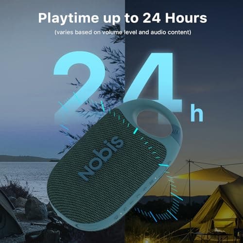 NOBIS Clip Portable Bluetooth Speaker, Up to 24H Playtime, IP68 Waterproof — view 3
