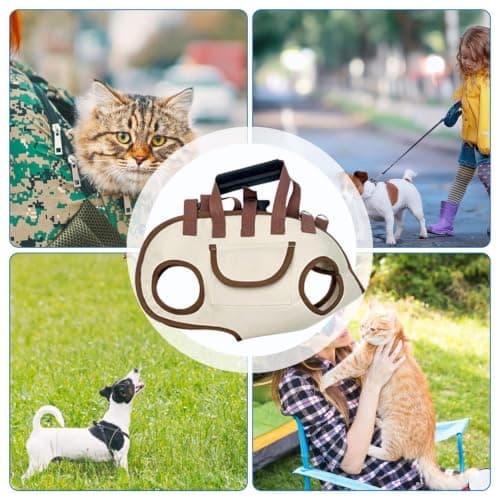 For Dogs Quick Release Breathable Adjustable Bag Suitable for Cats and — view 4
