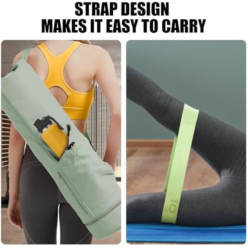 XdealCozyxc Portable Pilates Yoga Bags for Women with Adjustable Shoulder Strap, Size 7.5 Inches x 31 Inches — view 6