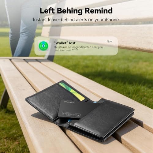 2pcs Rechargeable Wallet Tracker Work with Apple Find My(iOS Only) — view 4