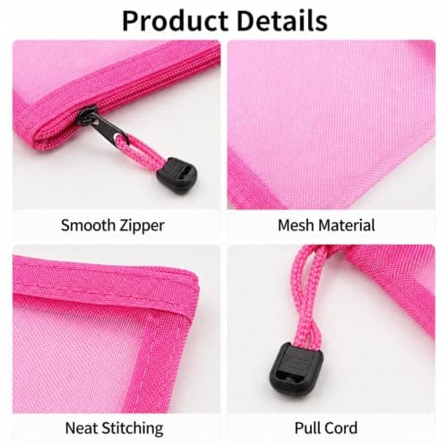8PCS Small Zip Bags, Travel Pouch Set for Makeup & Toiletries Organizer — view 3
