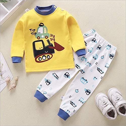 XM-Amigo Baby Boys 3 Pack Cotton Long Sleeve Pajama Sets,12-18 Months — view 2