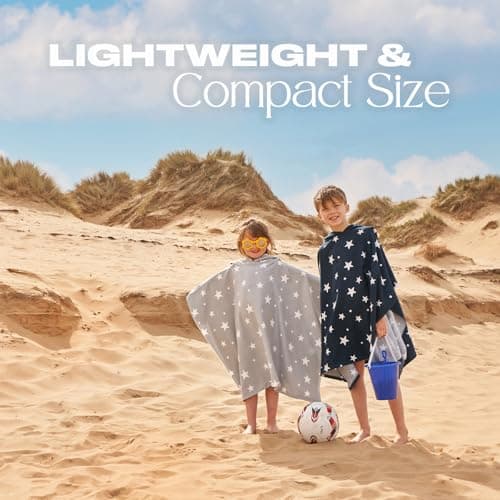Dreamscene Hooded Towels for Kids Black, Gaming Kids Swimming Towel Beach Summer Holidays Kids Changing Robe Hooded Towel Lightweight Oversized Privacy, One Size — view 4