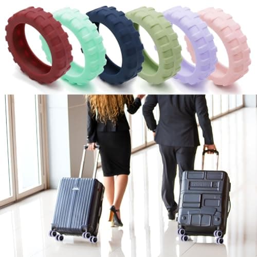 WUZIA Luggage Wheel Protector, Luggage Wheel Covers, 8 Pcs, Mint Green — view 5
