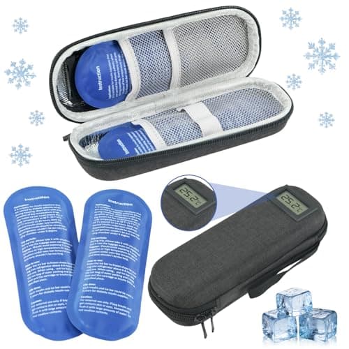 Insulin Cooler Travel Case with Temperature Display Portable Medication