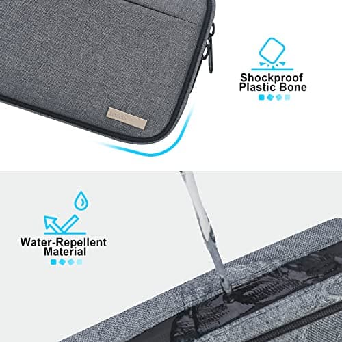 Lacdo Cord Organizer Travel, Cable Organizer Bag Case, Portable Electronics Organizer Travel Case, 6 Layer Large Capacity Charging Cords Storage Organizer for Cables, SD Card, Travel Essentials, Gray — view 6
