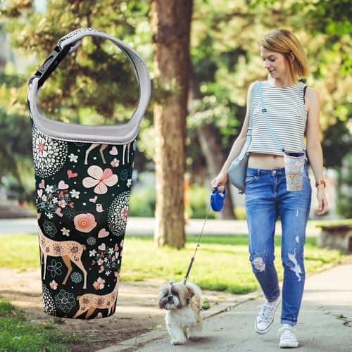 XINGSUI 2 Pieces Water Bottle Carrier Bag, 2 Colours, for Hiking,Travelling — view 6