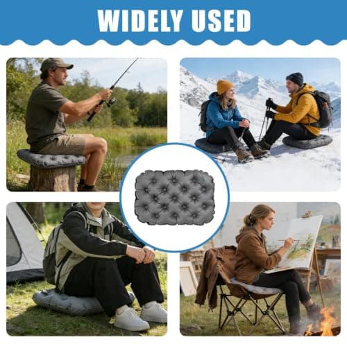 Inflatable Seat Cushion 40*30cm Portable Air Cushion for Long Siting Travel — view 4
