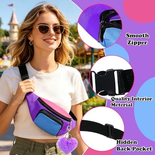 Heropen Retro Neon Bum Bag for Festival Holiday Party Daily — view 3