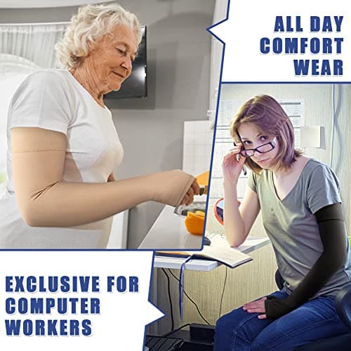 Beister 20-30 mmHg Compression Arm Sleeve with Thumb Support for Women Men — view 5