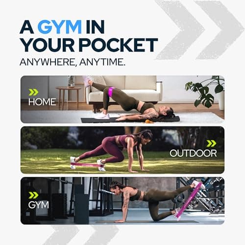 10-Pack Set Medium Resistance Booty Bands – Latex Mini Loop Bands for Workout, Glutes, Legs & Physical Therapy – Small Exercise Band in Bulk for Women and Men – Ideal for Gyms, Studios, and Trainers — view 4