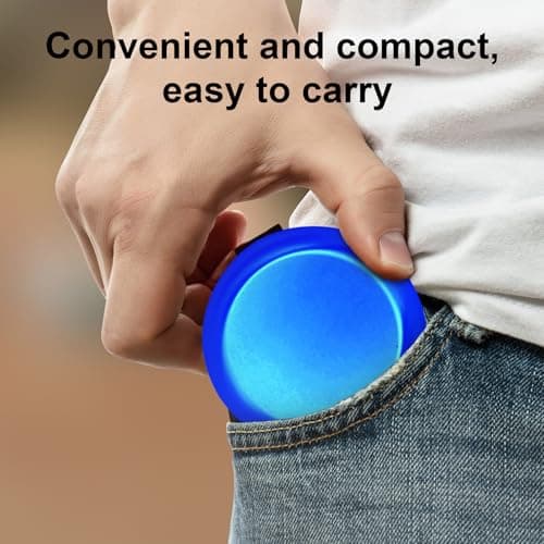 Portable 7-Slot Yen Coin Holder with Mirror, Compact Change Organizer for Car Travel Daily Use, Blue Currency Sorter Wallet Accessory for Japanese Money — view 5