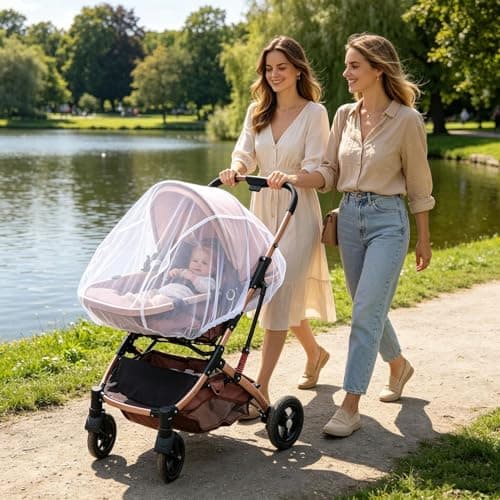 Adjustable and Breathable Mesh for Stroller — view 2