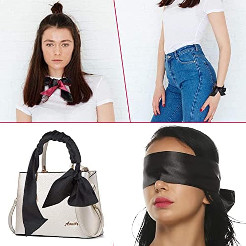 TFSYLISA 2 Pack Satin Eye Blindfold Smooth Satin Eye Cover Silk Sleep Mask — view 5