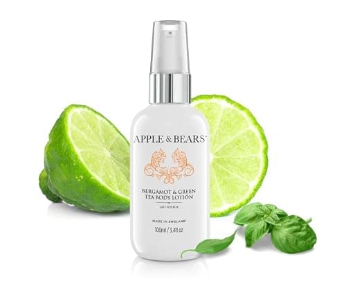 Apple & Bears Bergamot & Green Tea Body Lotion (100ml / 3.4 fl oz) - Luxury Vegan Travel Size Moisturizer - Made in UK — view 4