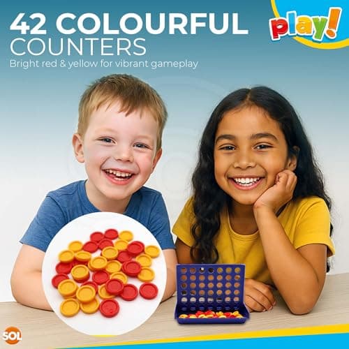 SOL 1pk Mini Travel Match 4 Game - Multi Game Pocket Board — view 4