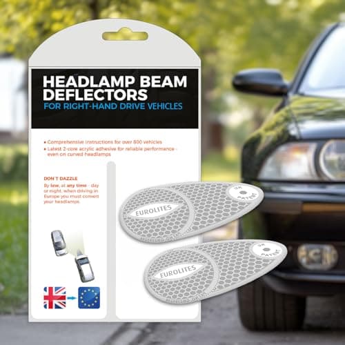 EVAQ8 France & Europe Car Travel Conversion Set – Includes UK Car Sticker & Eurolites Beam Converters – Essential for Driving in Europe — view 2