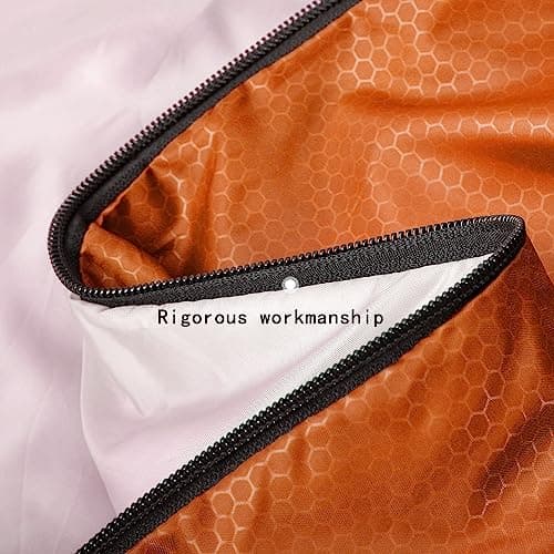 Coolzon Outdoor Sleeping Bag for Camping, for 3-4 Seasons, Adult Blanket, Small Packed Size, Ultralight Carry Bag, Soft, Thick and Warm, for Outdoor Camping, Travel, Hiking, Orange — view 4